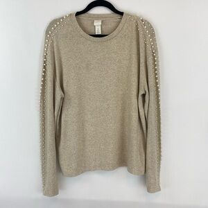 H&M Pearl Embellished Long Sleeve